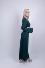 your_clothes_φόρεμα_maxi_με_άνοιγμα_στο_μπούστο_κυπαρρισί