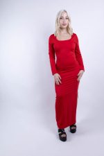 Φόρεμα Στενό Maxi Κόκκινο