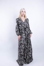 Maxi Φόρεμα Ζεβρέ - Image 5