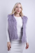 Γιλέκο Γούνα Λιλά - Image 2
