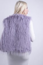 Γιλέκο Γούνα Λιλά - Image 3