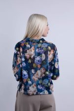 Πουκάμισο Γυναικείο Floral Μπλε-Μπεζ - Image 4