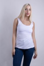 Top Με Χοντρή Ράντα Λευκό