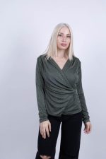 Μπλούζα Κρουαζέ Λαδί