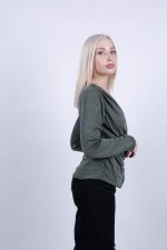 Μπλούζα Κρουαζέ Λαδί - Image 3