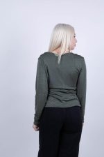 Μπλούζα Κρουαζέ Λαδί - Image 2