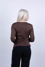 Μπλούζα Κρουαζέ Καφέ - Image 2