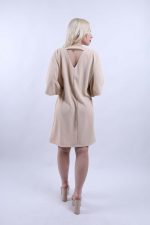 Φόρεμα Midi Φαρδύ Μανίκι Μπεζ - Image 2