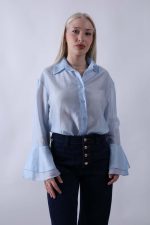 Πουκάμισο Μακρύ Μανίκι Γαλάζιο