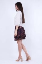 Φούστα Floral Καφέ - Image 3