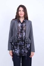 Σακάκι Κοντό Γκρι