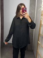 Πουκάμισο Oversized Μαύρο - Image 2